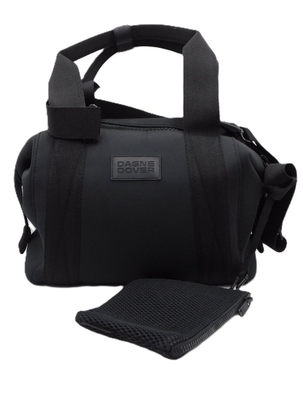 Dagne Dover Landon Small Neoprene Carryall Duffle Bag | Black Onyx | EUC